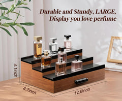 Organisateur Cologne Homme Bois Noir – rangement discret des objets de valeur.