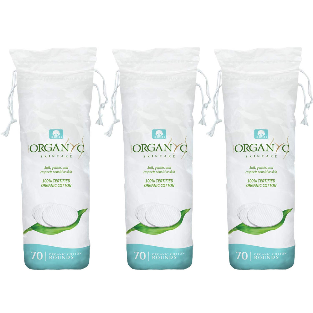 Organyc disques coton bio 210 unités, douceur et qualité pour votre routine beauté.