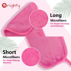 Lingette démaquillante microfibre Orighty pourpre élimine efficacement le maquillage sans huile