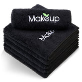 Orighty lingettes microfibre démaquillage noir 13x13, nettoyage en douceur du visage.