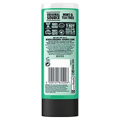 Original Source gel-douche arbre à thé menthe – gros plan sur la mousse.