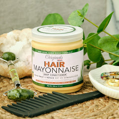 Texture riche du conditionneur mayonnaise pour cheveux délicats et abîmés