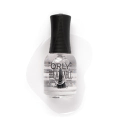 Orly Breathable Vernis – bouteille montrant couche transparente et brillance longue durée