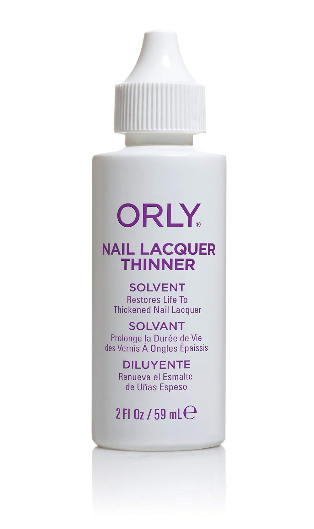 Diluant Orly pour vernis 2 oz, prolonge la vie du vernis et nettoie les pinceaux.