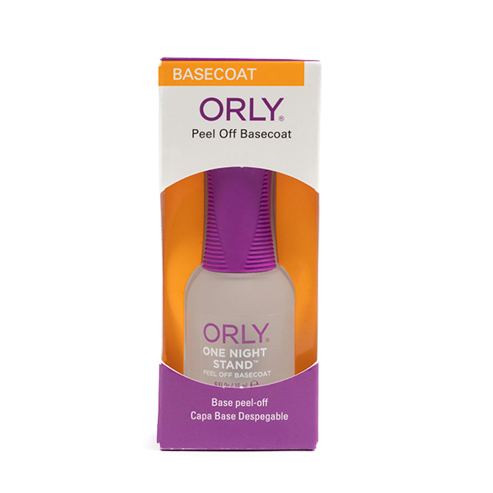 Basecoat pelable Orly One Night Stand pour retrait facile et sans endommager l’ongle