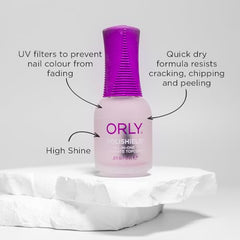 Orly Polishield formule salon pour une finition professionnelle.