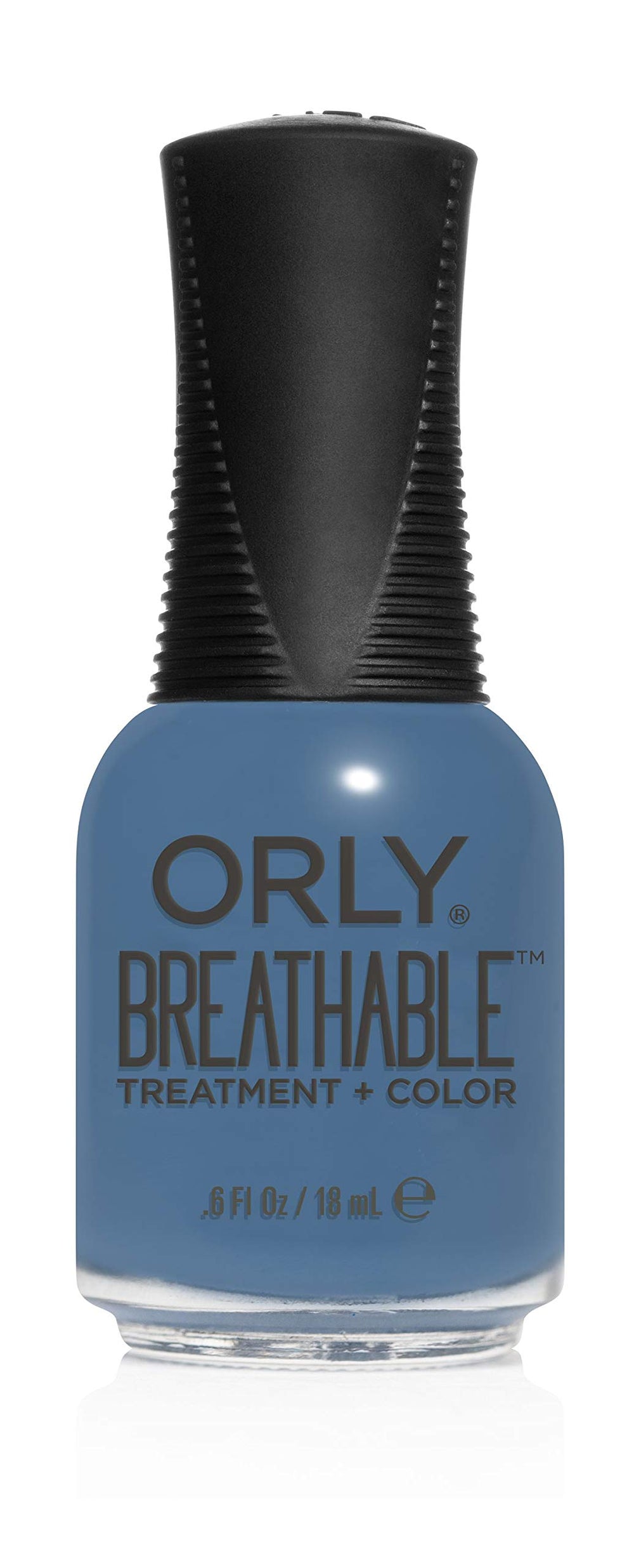 Orly Vernis respirant Denim Detendu sur bouteille, couleur durable et nourrissante.