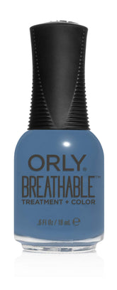 Orly Vernis respirant Denim Detendu sur bouteille, couleur durable et nourrissante.