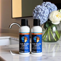 ORS Lotion arbre-thé, application visage pour protéger la peau.