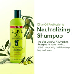 Mousse du Shampoing ORS enveloppant les cheveux, démêlage en douceur