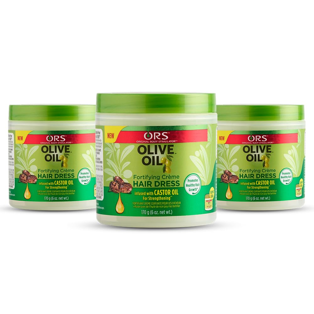 ORS Olive Oil Fortifying Cream bottle delivering moisture to dry hair