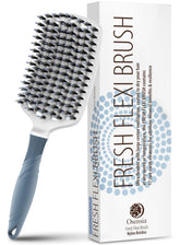Osensia brosse detanglante, poignée ergonomique, démêlage rapide et doux pour cheveux.