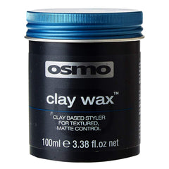 Osmo Clay Wax, bouteille matte, tenue durable sans brillance.