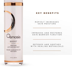OSMOSIS BOOST application quotidienne sur le visage, sensation légère