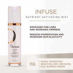 OSMOSIS Infuse - brume visage rapide pour rafraîchir et hydrater.