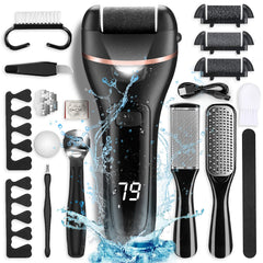 OTAZWA electric foot callus remover with 21-in-1 kit for at-home pedicures
