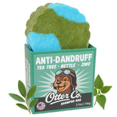 Otter Co barre anti-pellicules menthe: apaise le cuir chevelu et réduit les pellicules.