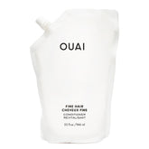 OUAI Conditionneur fins cheveux, bouteille de remplissage prête pour plus de volume.