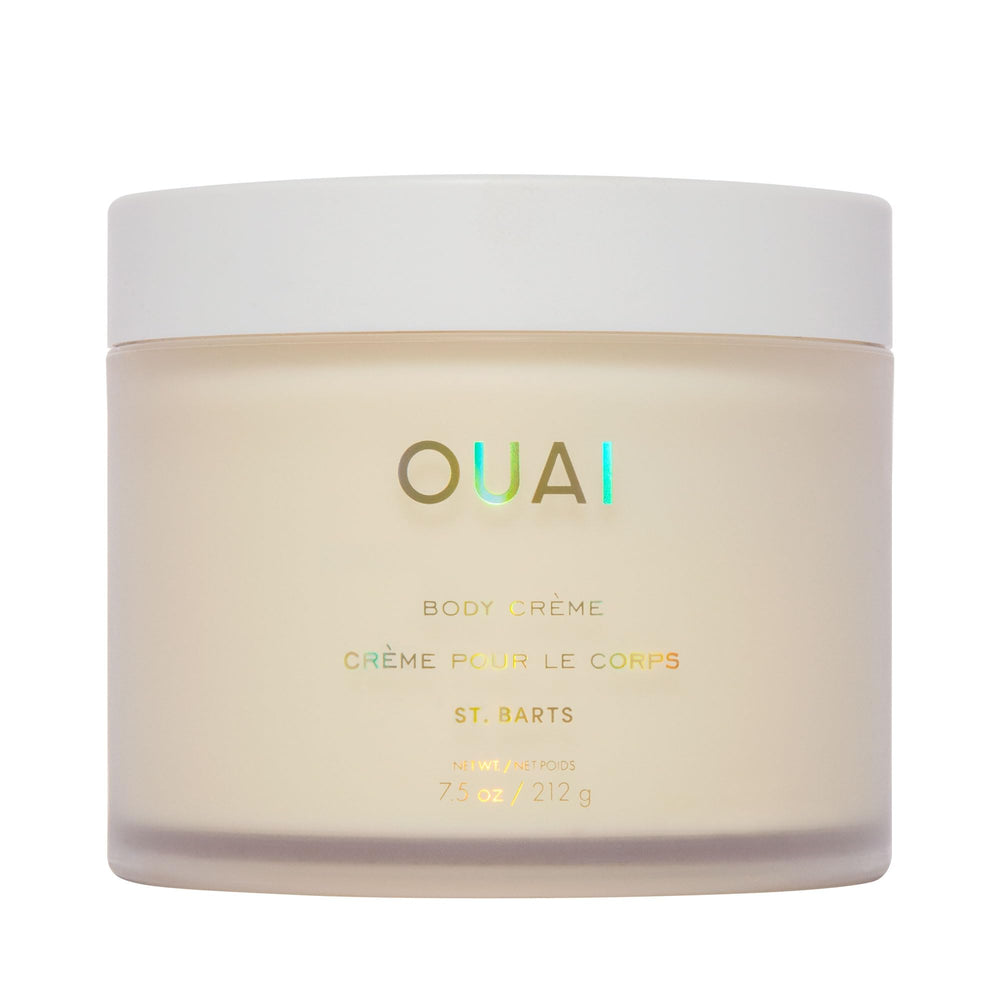 OUAI Crème pour le corps St. Barts dans son pot, hydratation durable.
