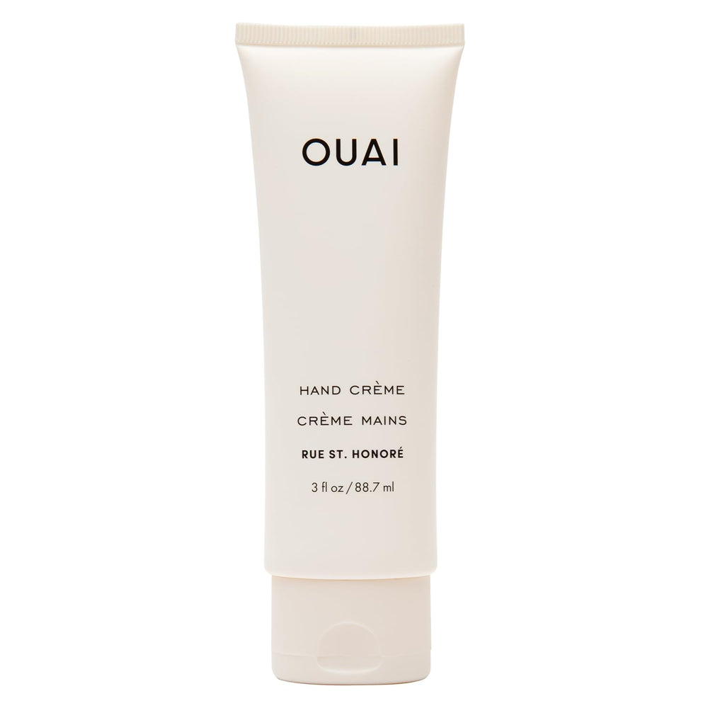 OUAI Crème Main texture crèmeuse pour une hydratation durable.