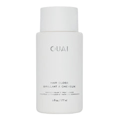 OUAI Hair Gloss – Bouteille éclatante offrant une brillance immédiate après la douche.