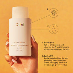 OUAI Huile jojoba et huile rose musquée pour hydrater sans laisser gras.