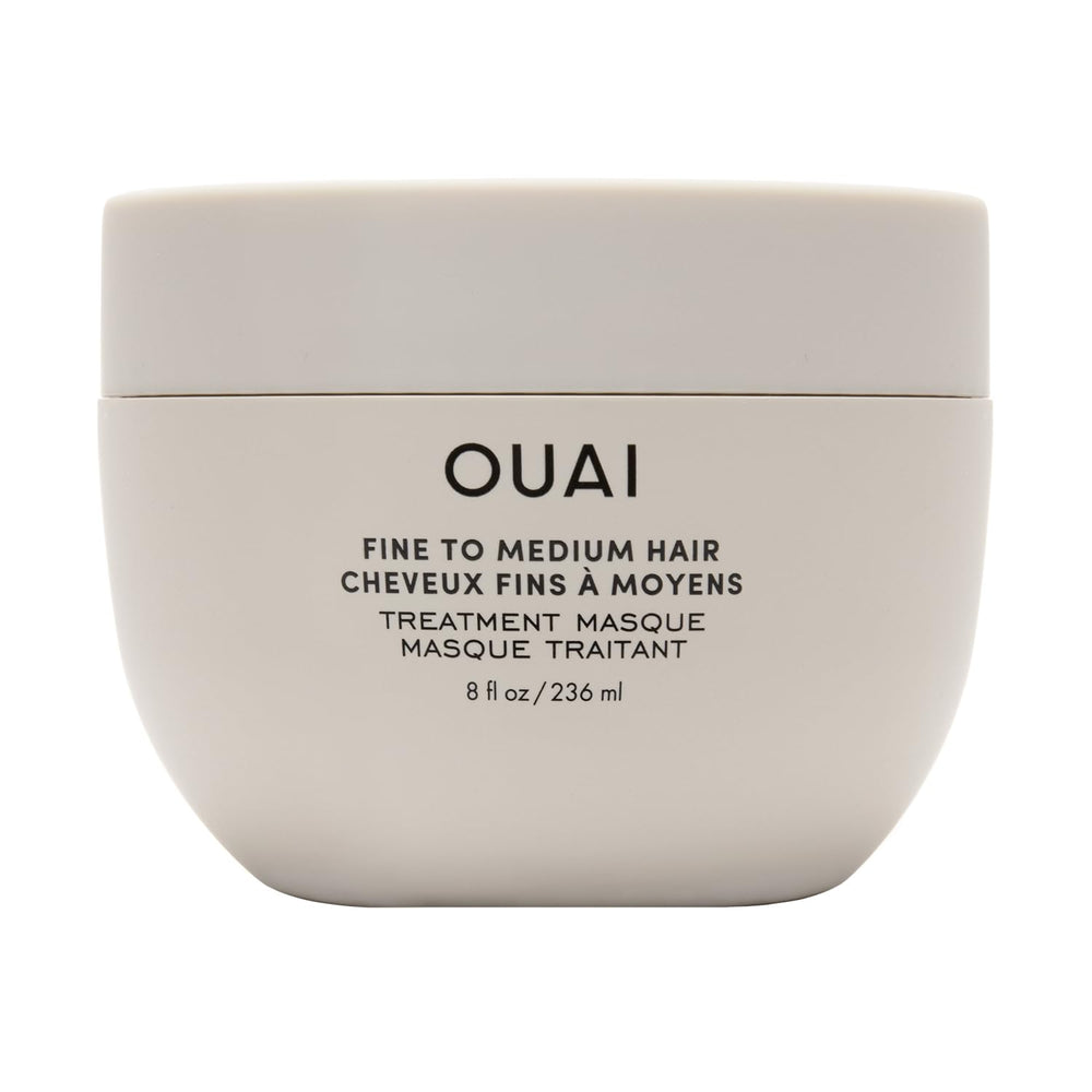 Masque OUAI cheveux hydratant – bouteille présentée, offre une hydratation rapide et durable.