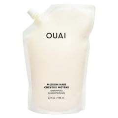 OUAI Medium Shampoo Remplissage Bouteille : hydratation légère et pratique