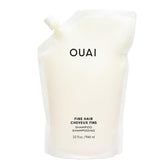 OUAI bouteille recharge pour cheveux fins offrant volume léger et protection de la couleur