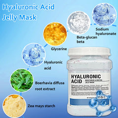 Ouhans masque gelé hydratant à l'acide hyaluronique.