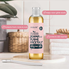 Ouiloe Dermaplane huile légère et non comédogène pour peau claire.