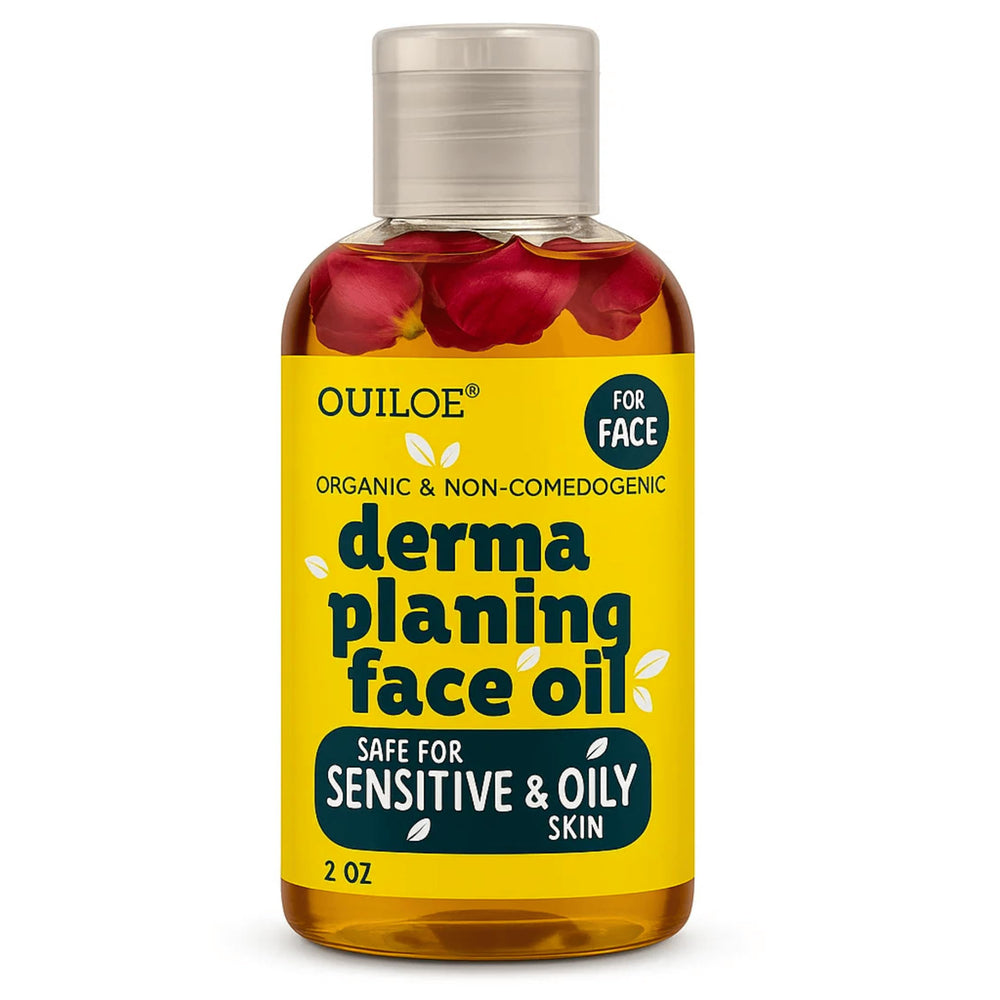 Ouiloe Huile Dermaplaning – bouteille 60 ml, pratique et légère pour usage quotidien