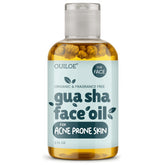 Huile Ouiloe Gua Sha visage sans parfum, idéale pour peaux sensibles et irritations potentielles.