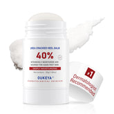 OUKEYA Urea Cream Stick sur les pieds, hydratation ciblée et efficace.