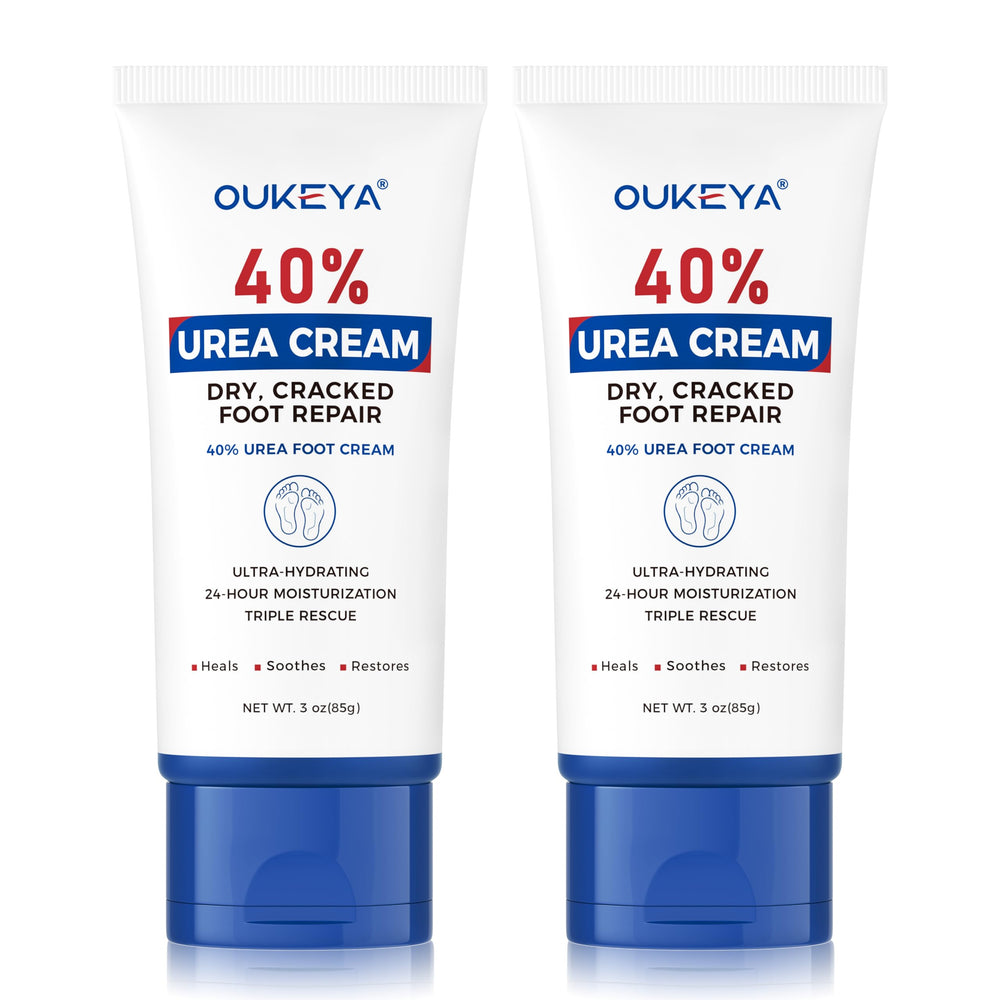 OUKEYA Crème Urée 40% tube 89 ml pour pieds et mains, hydratation ciblée.