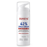 OUKEYA Crème à l’uréa et acide salicylique pour pieds et talons, hydratation en profondeur.