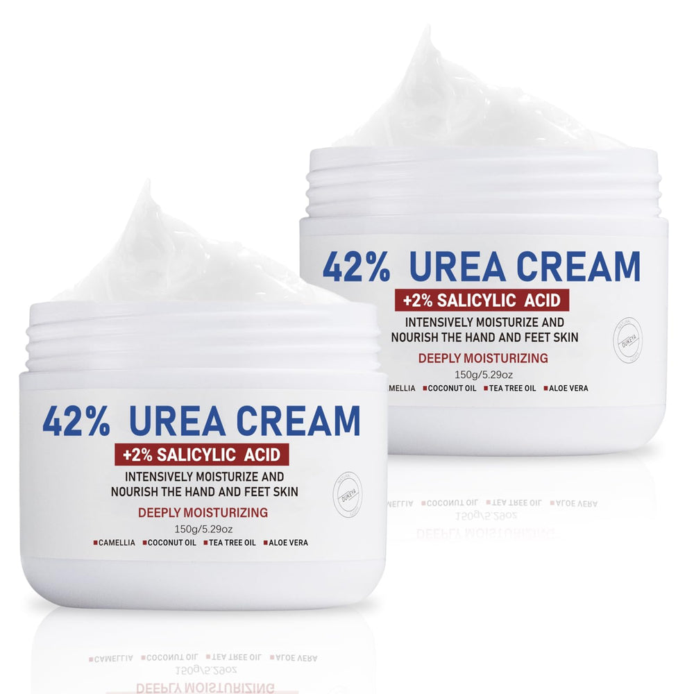 OUKEYA Crème urée 42% en bouteille, soin ciblé pour pieds secs.