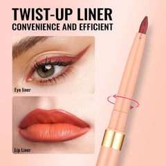 Contour lèvres anti-bavures qui garde la couleur en place toute la journée.