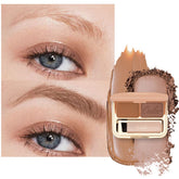 Oulac kit sourcils poudre et pomade Ginger pour un look naturel et modulable.