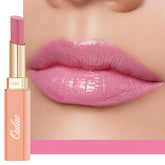 Oulac Warm Pink Shine – finition brillante et hydratation durable pour les lèvres.