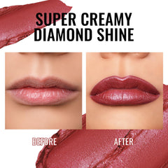 Oulac Shimmer Lipstick, étui magnétique élégant pour retouches rapides.
