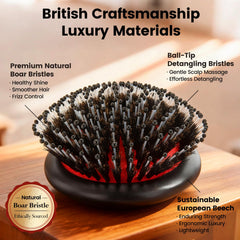Brosse OUMIGIZ sur cuir chevelu, massage relaxant et confort.