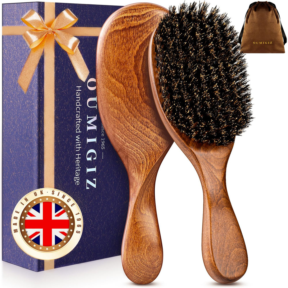 Brosse Oumigiz en poils de sanglier pour démêler et apporter de la brillance.