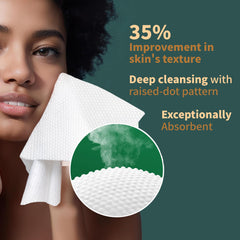 Lingettes Ourmed Life visage, sans peluches adaptées peau sensible et soin quotidien