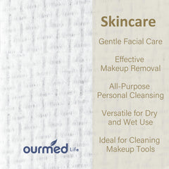 serviettes visage ourmed life douces et épaisses pour peau sensible