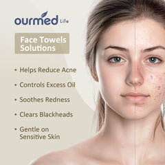 serviettes visage sans peluches ourmed life, nettoyage propre
