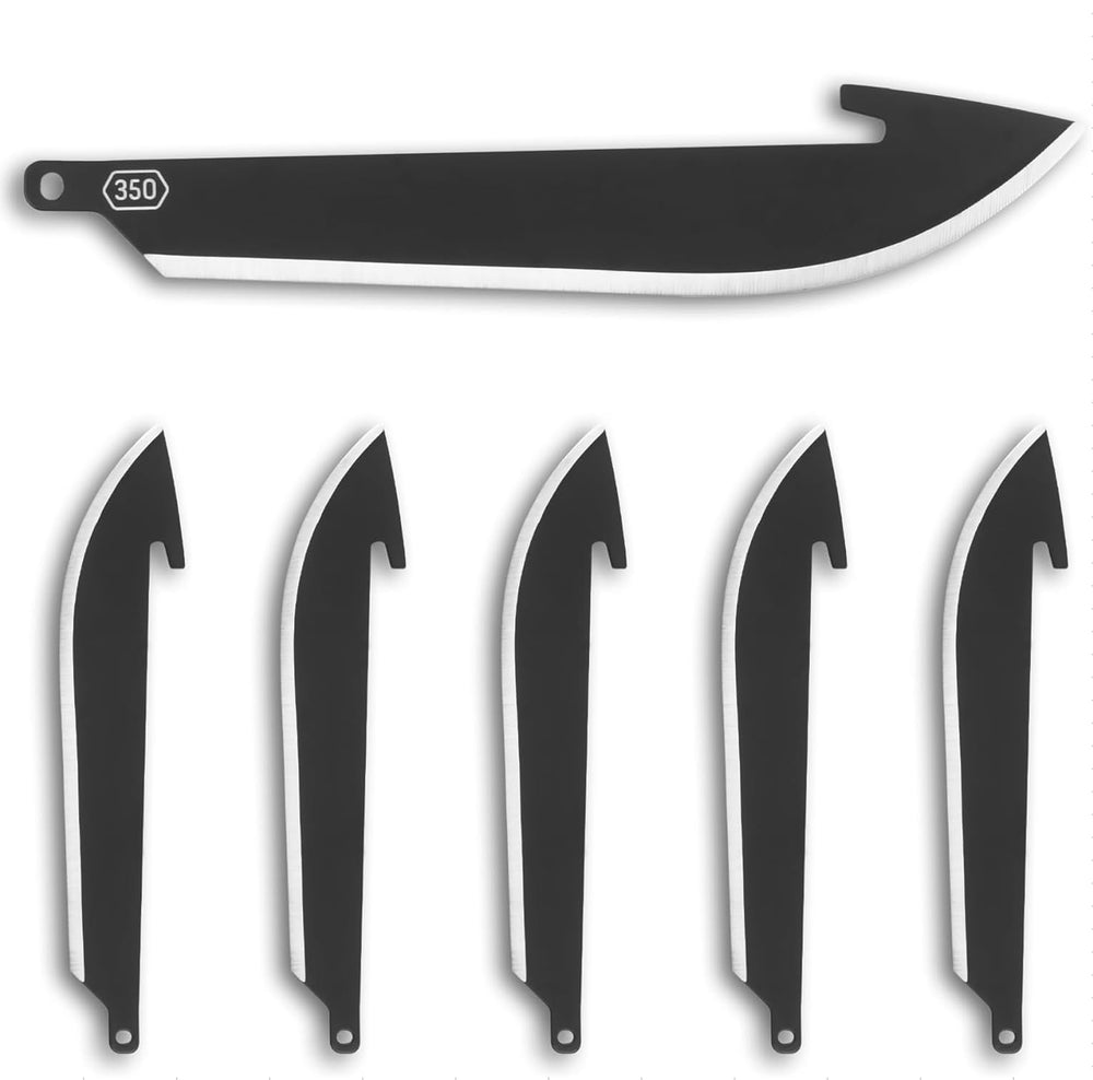 OUTDOOR EDGE RazorSafe lames remplacement 3,5 po noires, remplacement rapide en plein air.