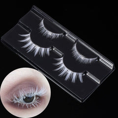 Outopen cils faux blancs ensemble haut et bas, idéal pour un look inspiré anime.