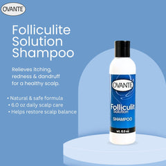 OVANTE daily-clarifying shampoo lather shows balanced scalp after use.