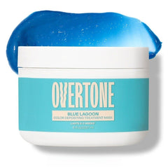 Ouvreuse oVertone Bleu Lagune prête à déposer une couleur hydratante sur les cheveux.